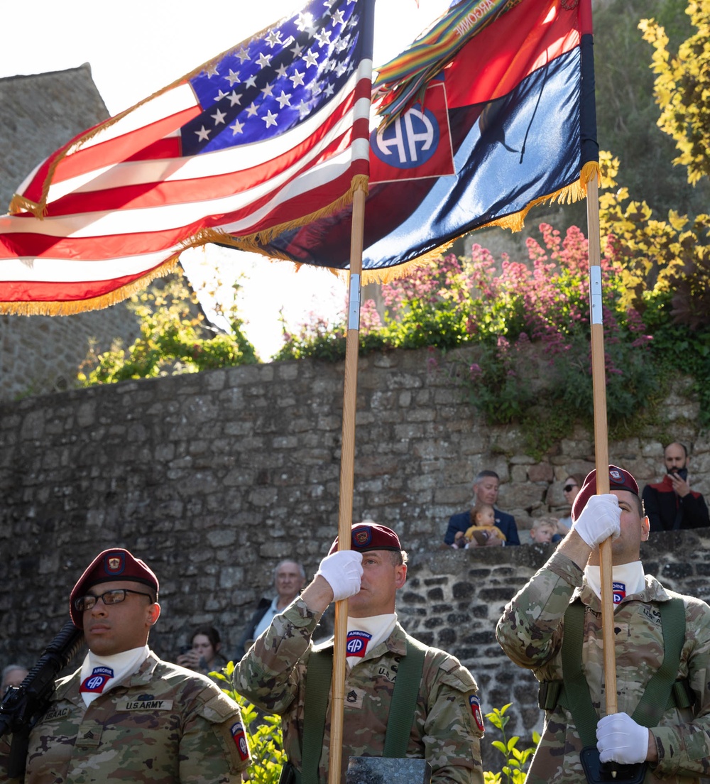 D-Day demonstrations at Mont Saint-Michel
