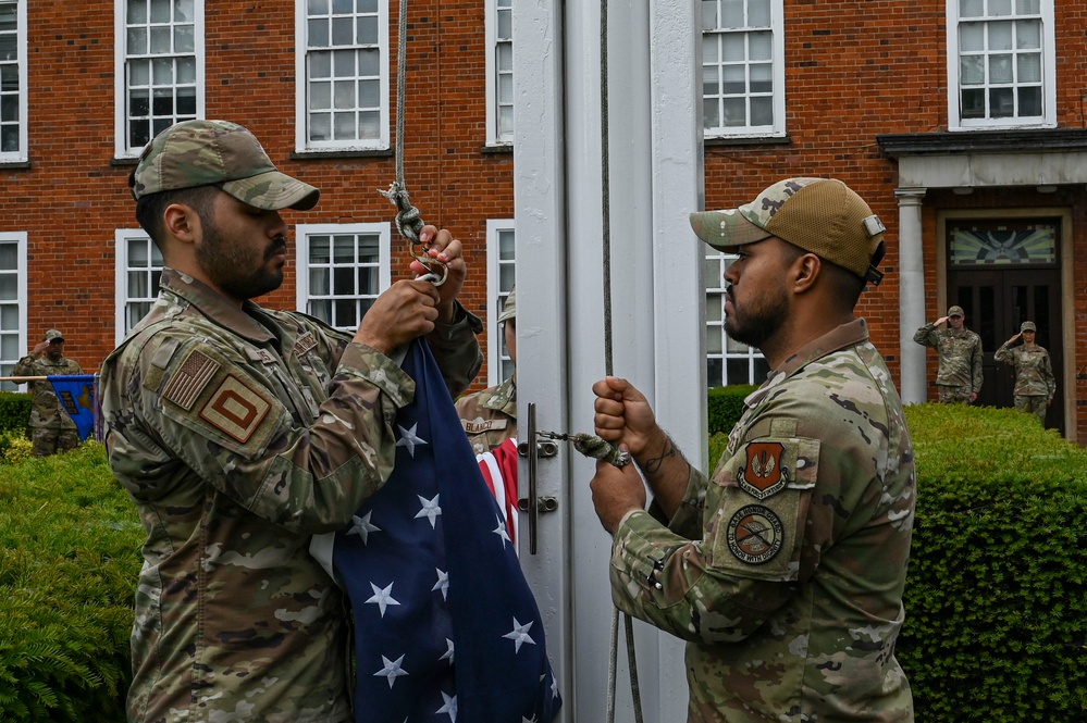 RAF Mildenhall hosts 100th Air Refueling Wing retreat