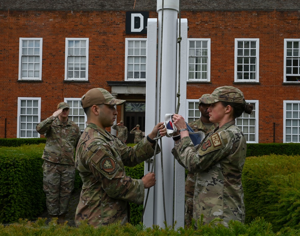 RAF Mildenhall hosts 100th Air Refueling Wing retreat