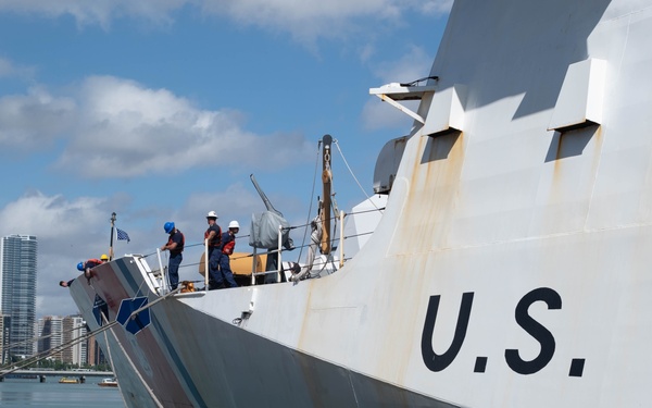 U.S. Coast Guard Cutter James arrives in Fortaleza, Brazil