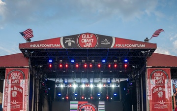 Maj. Gen. Michael A. Valle Administers Oath of Enlistment at Gulf Coast Jams County Music Festival