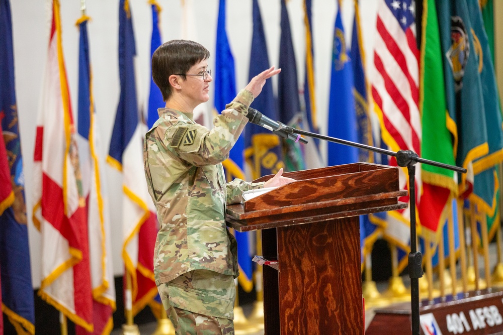 401st AFSB Change of Command Ceremony