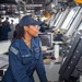 USS Ronald Reagan (CVN 76) Sailors stand  watch in the pilot house