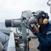 USS Ronald Reagan (CVN 76) Sailors stand  watch in the pilot house