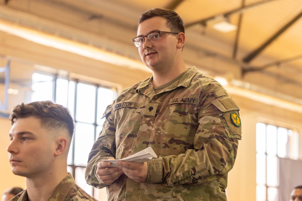 317th Military Police Battalion hosts NCO Induction Ceremony on Camp Kościuszko