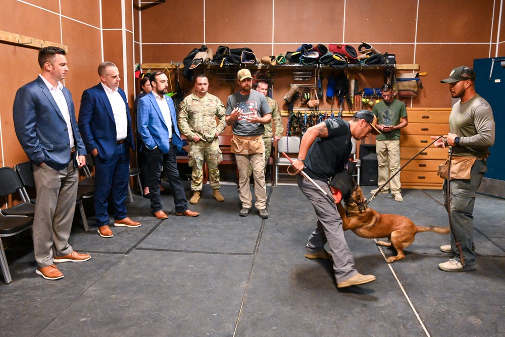 Chris Wingate and Javier Salinas visit Joint Base San Antonio-Lackland