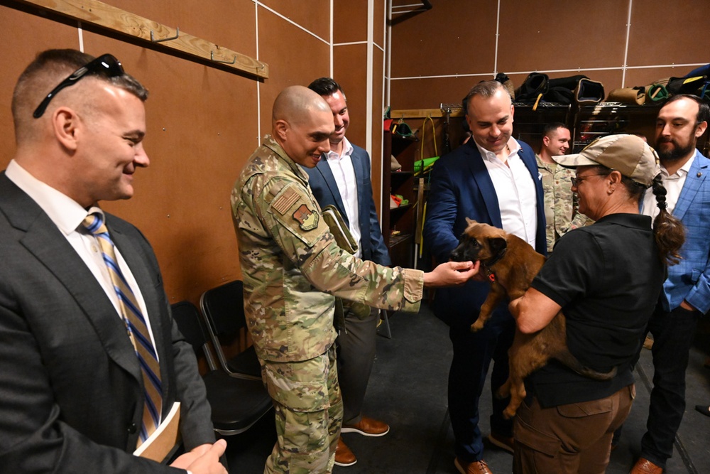 Chris Wingate and Javier Salinas visit Joint Base San Antonio-Lackland