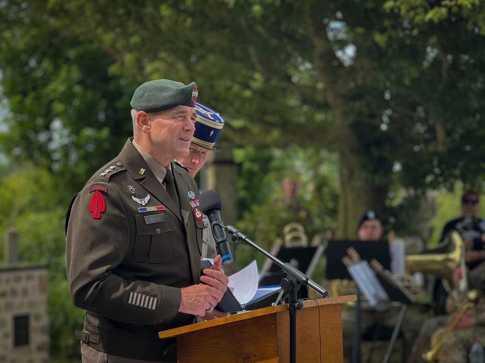 Easy Company honored at memorial ceremony during D-Day 80