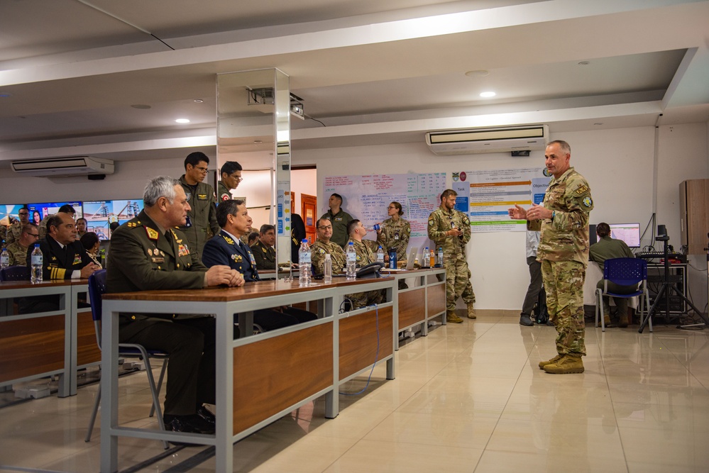 RS24: Peruvian Armed Forces leaders visit during morning CUB