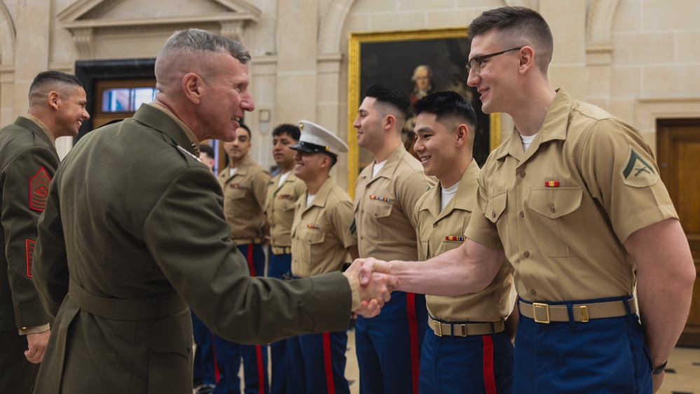 Commandant, Gen. Smith, Visits U.S. Embassy, France