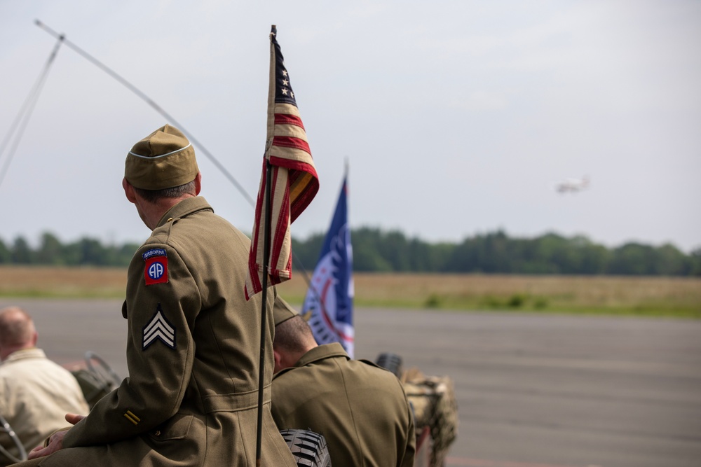 Arrival of WWII veterans in Normandy