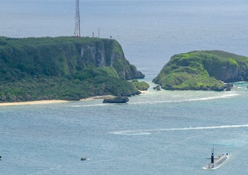 USS Louisiana (SSBN 743) (Gold Crew) Arrives to Naval Base Guam