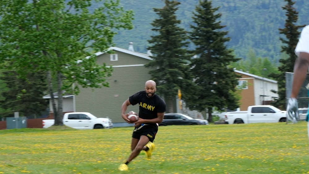 Flag Football Competition During Arctic Angel Rendezvous Week