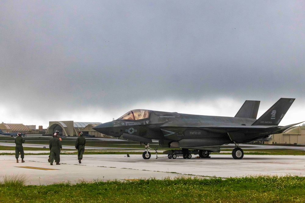 Locked and loaded; VMFA-121 conducts ordnance operations in Guam