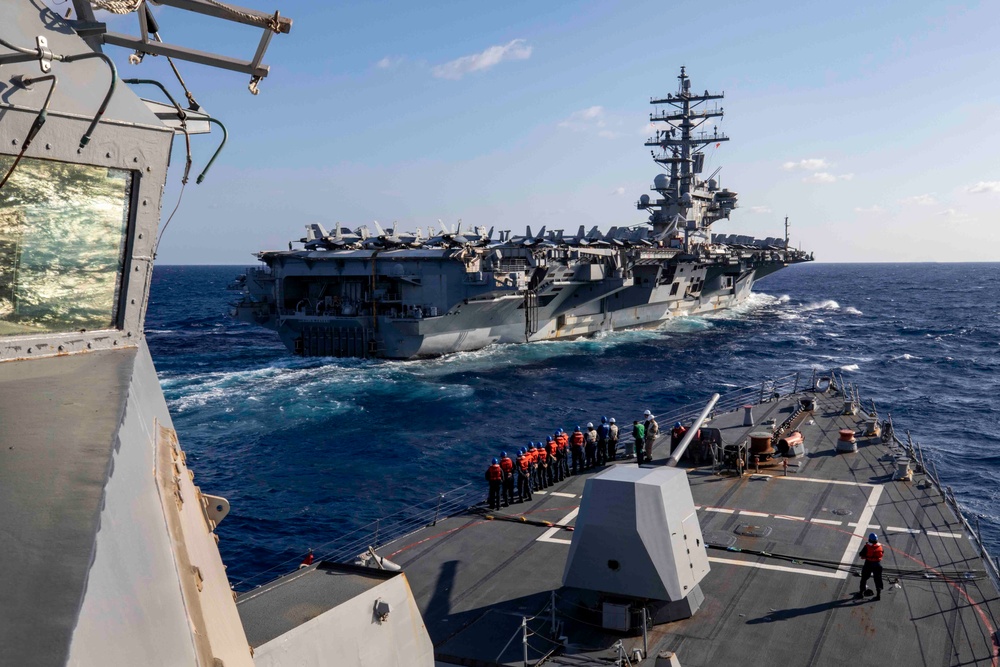 DVIDS - Images - USS Ralph Johnson Conducts Replenishment at Sea with ...