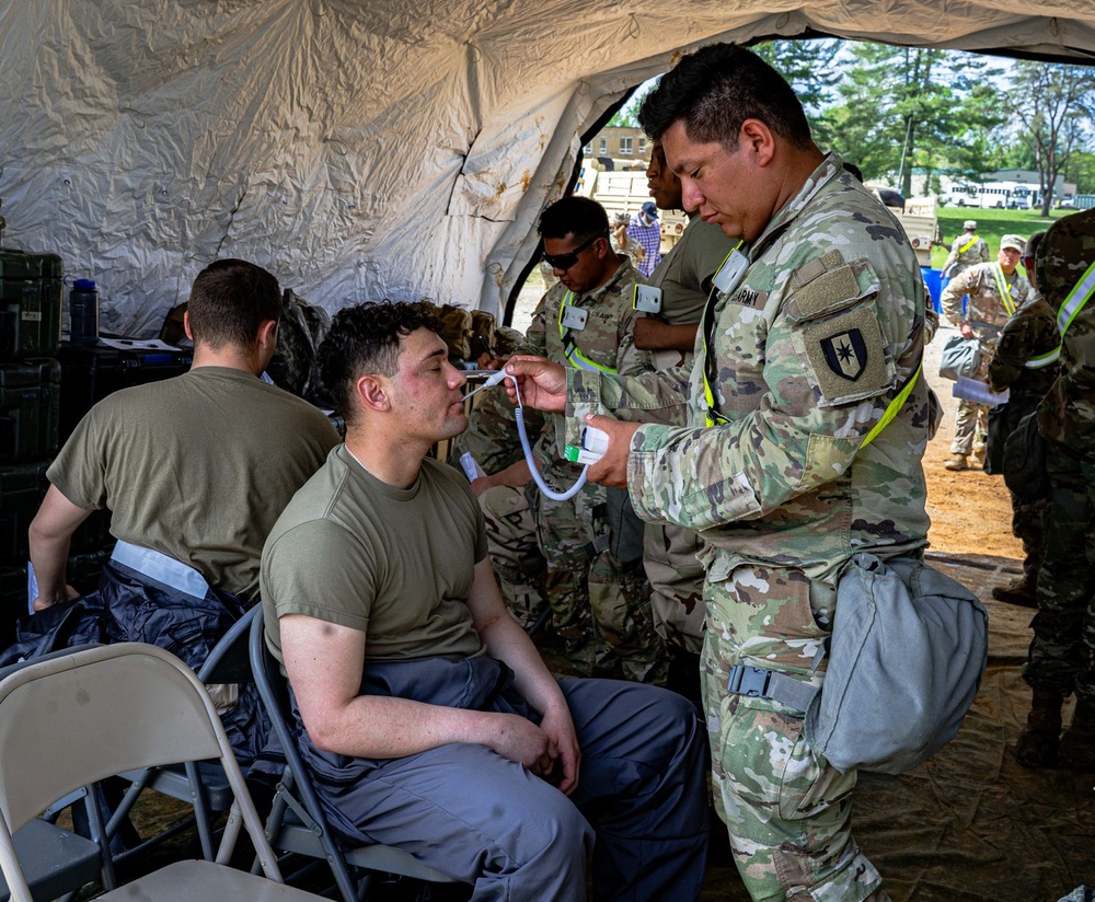 Fort Liberty Soldiers Train on CBRN Decontamination During Guardian Response 2024