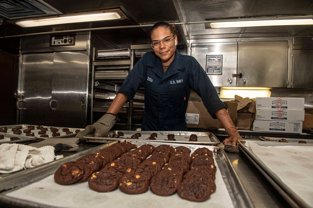 U.S. Navy Sailor: Feeding Sailors to Support Gaza Humanitarian Aid Mission