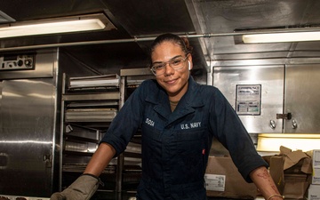 U.S. Navy Sailor: Feeding Sailors to Support Gaza Humanitarian Aid Mission