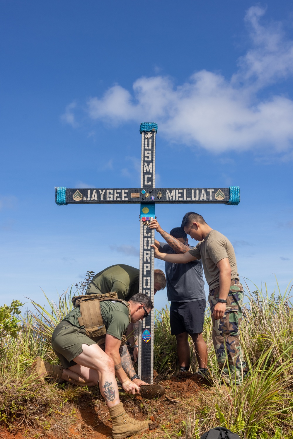 FASTPAC places memorial cross on Mt. Jumullong peak
