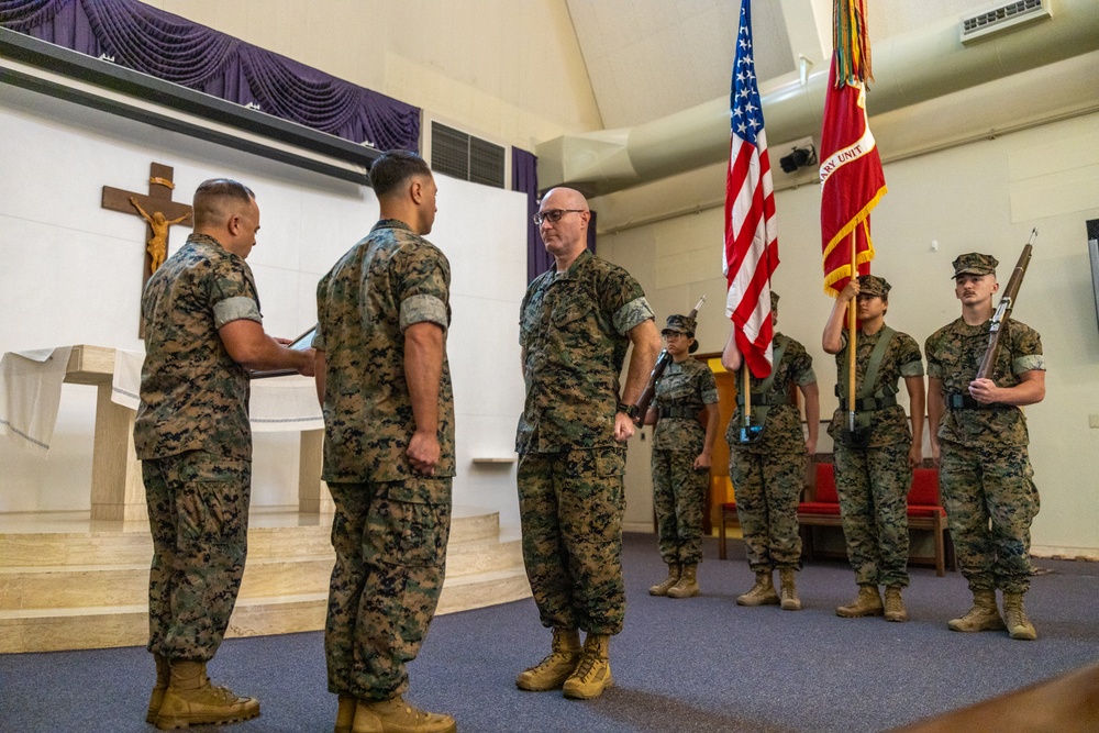 Master Gunnery Sgt. Jason English Promotion Ceremony