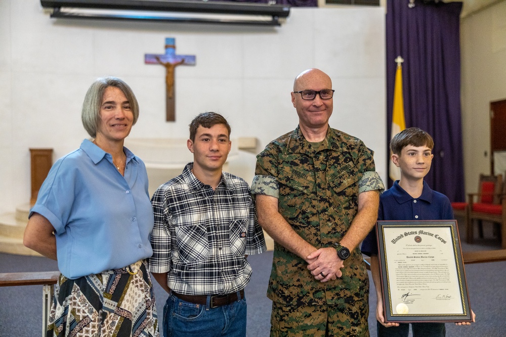 Master Gunnery Sgt. Jason English Promotion Ceremony