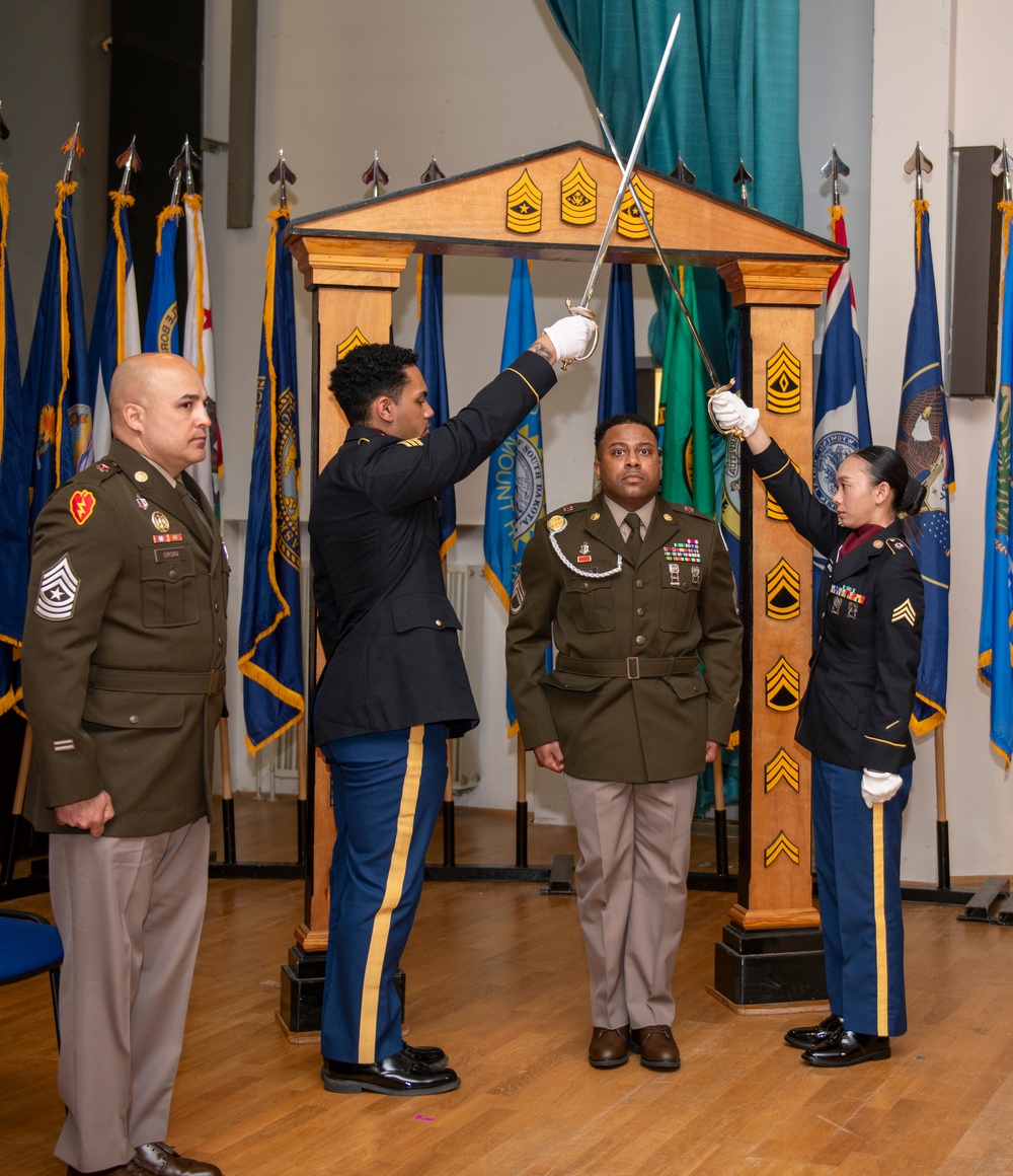 NCO Induction Ceremony Dental Heath Command Europe