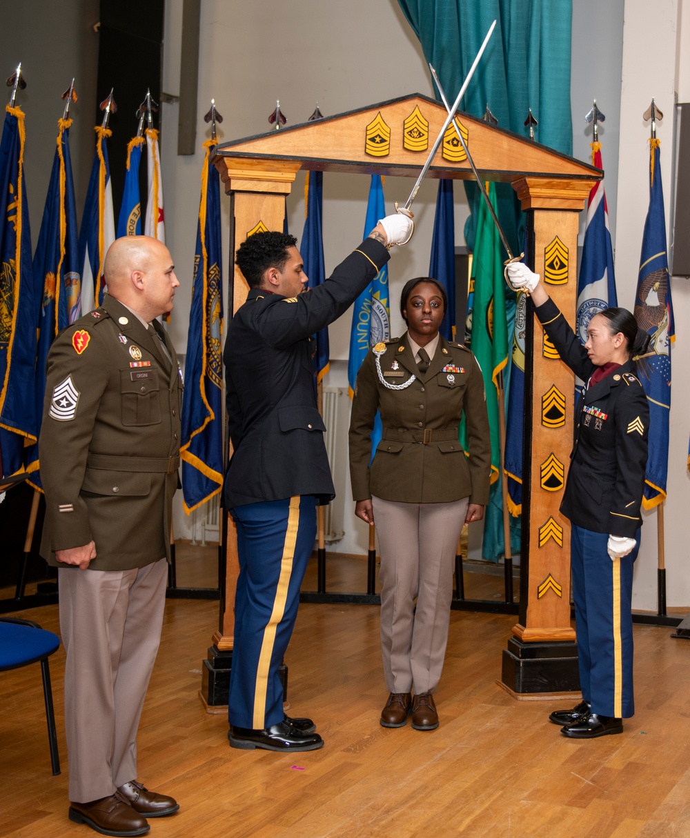 NCO Induction Ceremony Dental Heath Command Europe