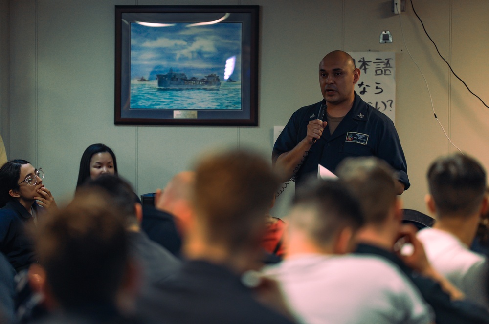 USS Hershel &quot;Woody&quot; Williams celebrates Asian American and Pacific Islander Heritage Month