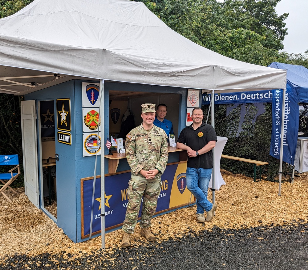 U.S. Army Garrison Wiesbaden hosts local national hiring booth at German state fair