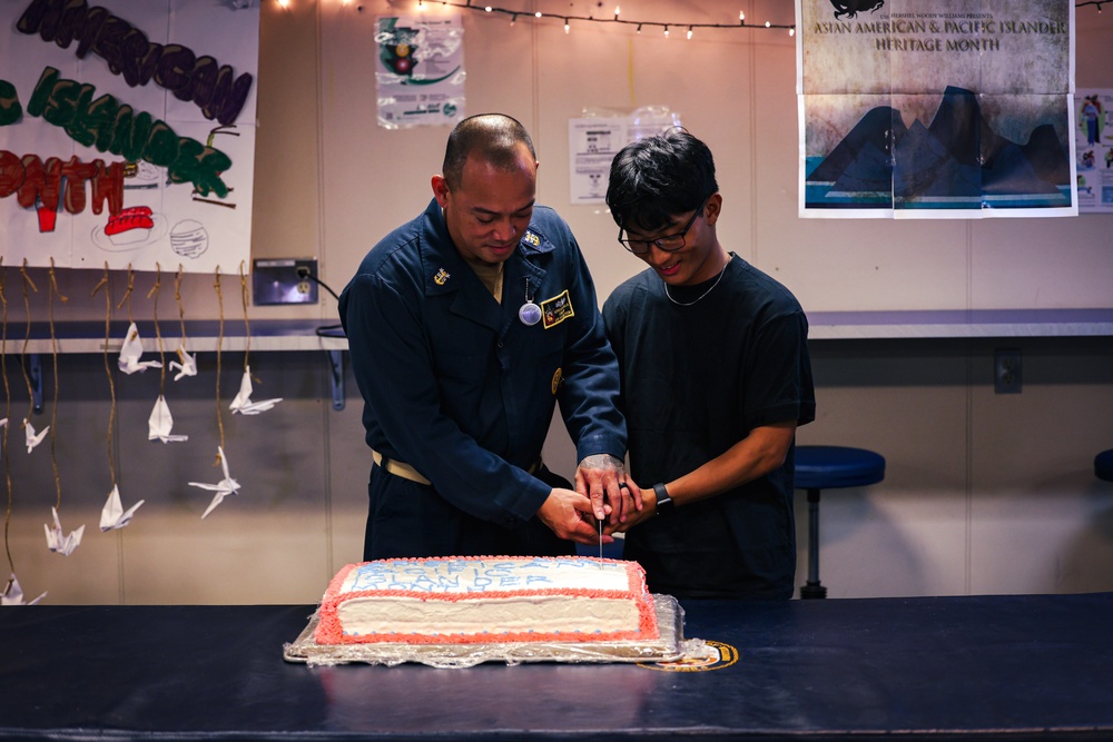 USS Hershel &quot;Woody&quot; Williams celebrates Asian American and Pacific Islander Heritage Month