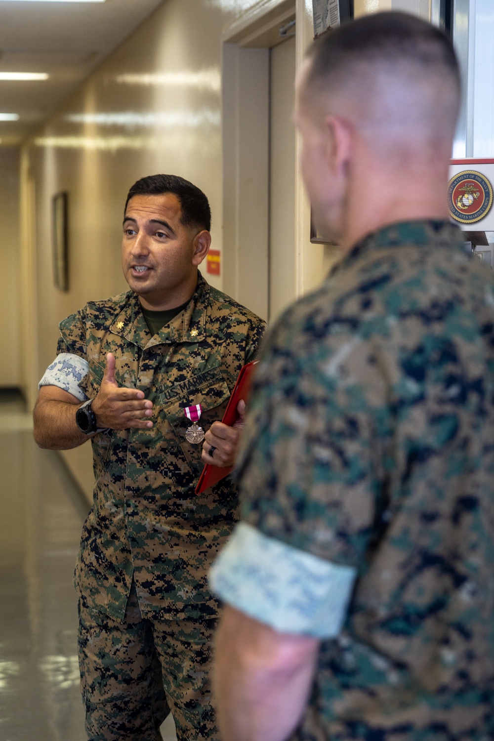 U.S. Marine Corps Maj. Gen. Stephen Liszewski recognizes MCIPAC Marines