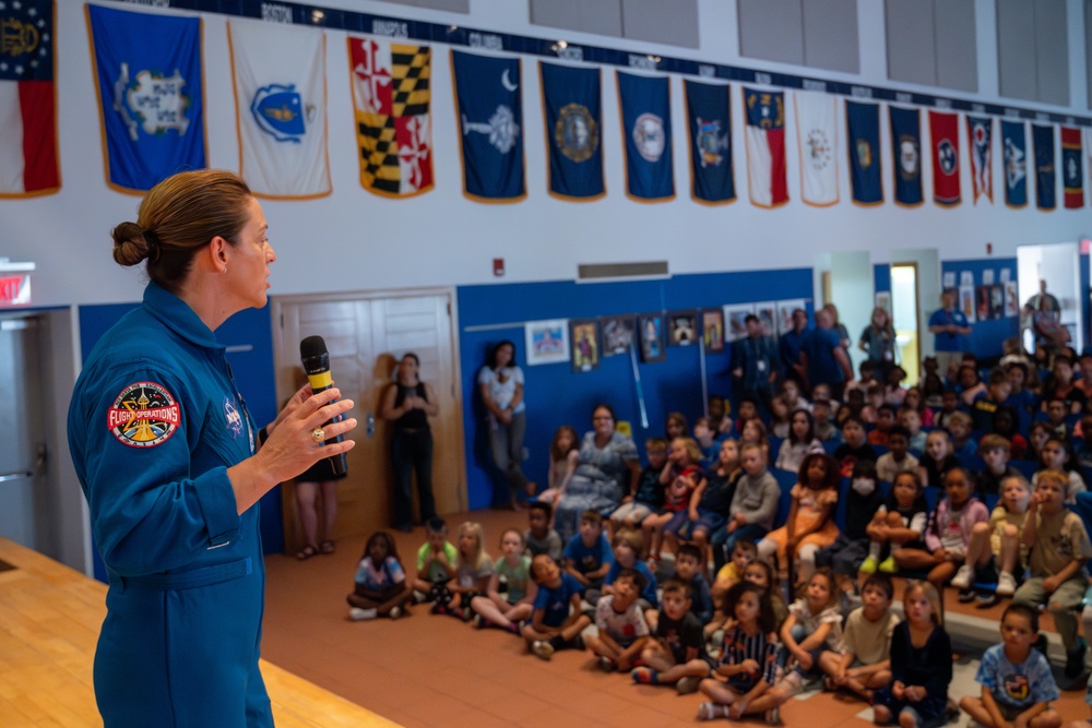 Marine Col. Nicole Aunapu Mann, NASA astronaut, visits Naval Station Rota