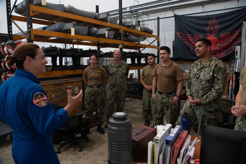 Marine Col. Nicole Aunapu Mann, NASA astronaut, visits Naval Station Rota