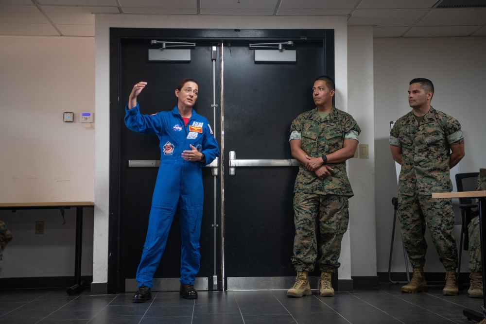 Marine Col. Nicole Aunapu Mann, NASA astronaut, visits Naval Station Rota