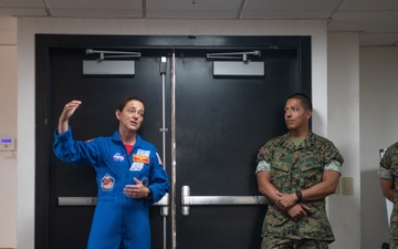 Marine Col. Nicole Aunapu Mann, NASA astronaut, visits Naval Station Rota