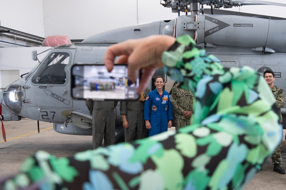 Marine Col. Nicole Aunapu Mann, NASA astronaut, visits Naval Station Rota