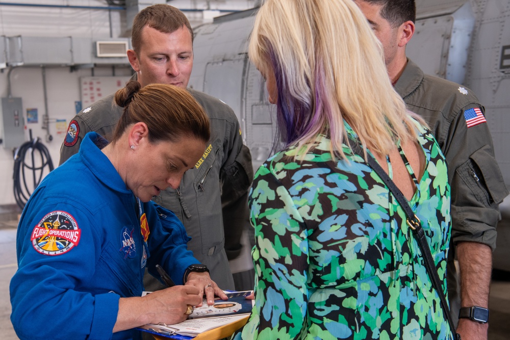 Marine Col. Nicole Aunapu Mann, NASA astronaut, visits Naval Station Rota