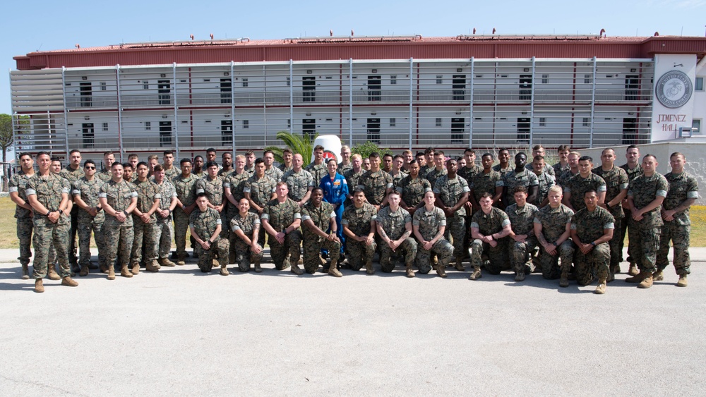 Marine Col. Nicole Aunapu Mann, NASA astronaut, visits Naval Station Rota