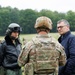 Dr. Florian Herrmann visits U.S. and Multinational Soldiers during Exercise Combined Resolve at JMRC