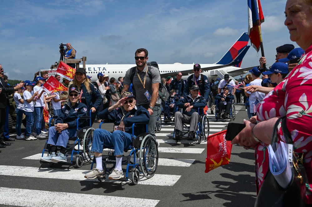 WWII veterans arrive in Normandy for D-Day 80 celebrations