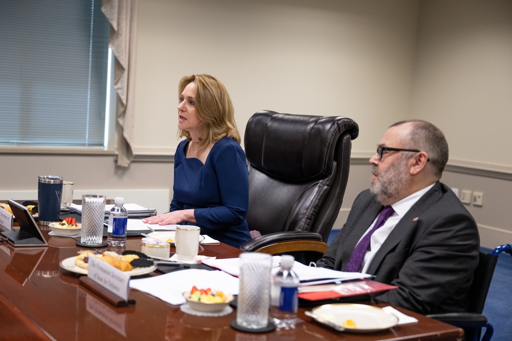 Deputy Secretary of Defense Hicks, British Permanent Under Secretary of State for Defense Williams hold meeting