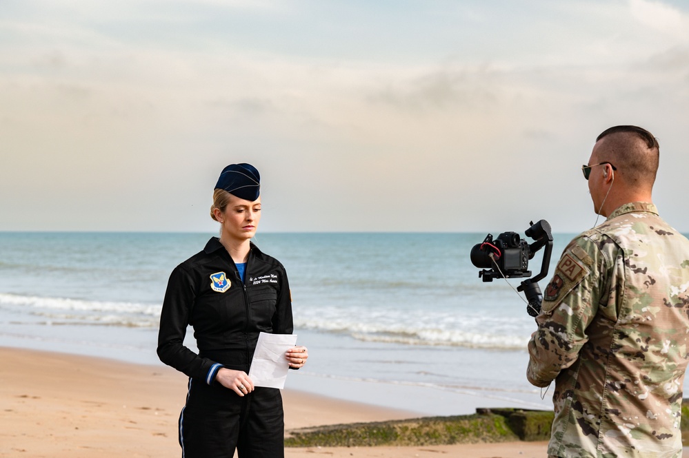 Miss America Honors D-Day in Normandy