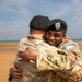 Signal Soldier promotes on Omaha Beach