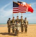 Signal Soldier promotes on Omaha Beach