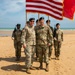 Signal Soldier promotes on Omaha Beach