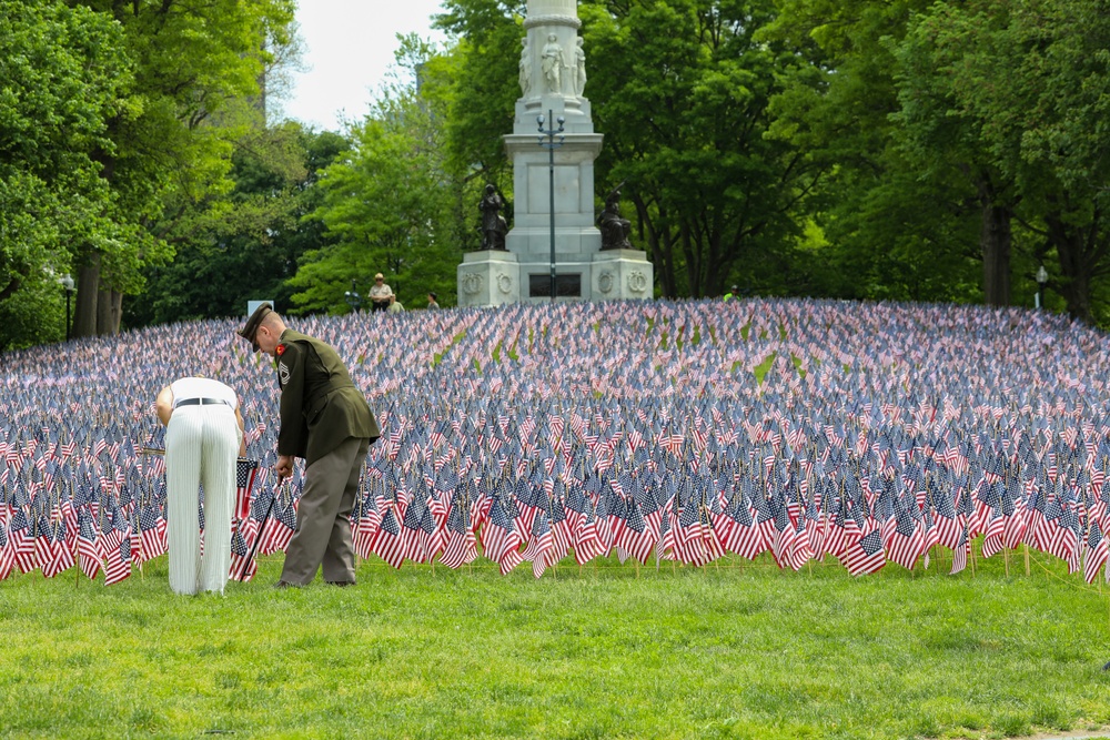 Memorial Day Flag Garden Ceremony held in Boston
