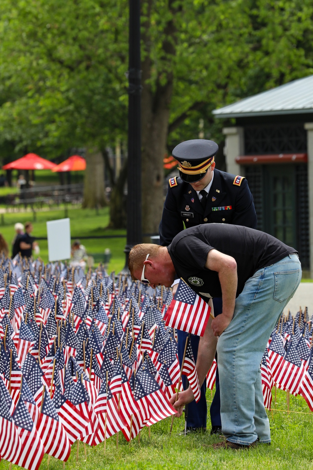 Memorial Day Flag Garden Ceremony held in Boston