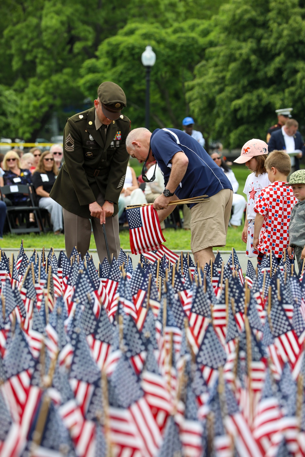 Memorial Day Flag Garden Ceremony held in Boston