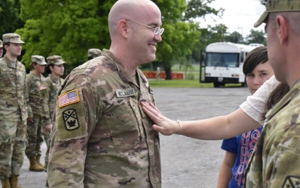 194th Engineer Brigade Promotes Soldiers During Annual Training