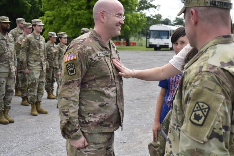 194th Engineer Brigade Promotes Soldiers During Annual Training